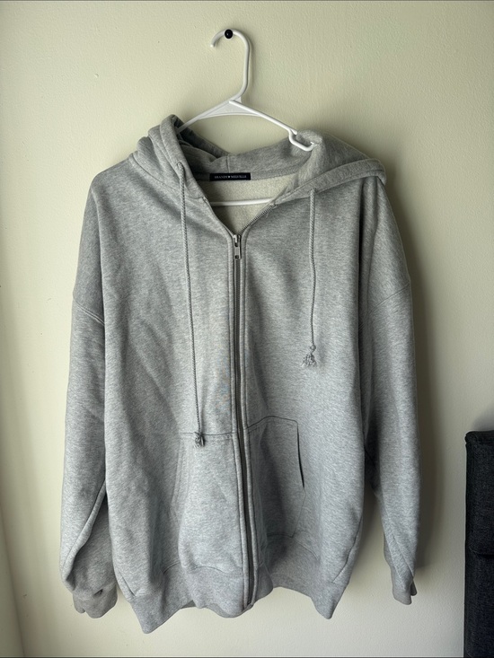 Brandy Melville Other - Brandy Melville Gray Full-Zip Hoodie Sweatshirt